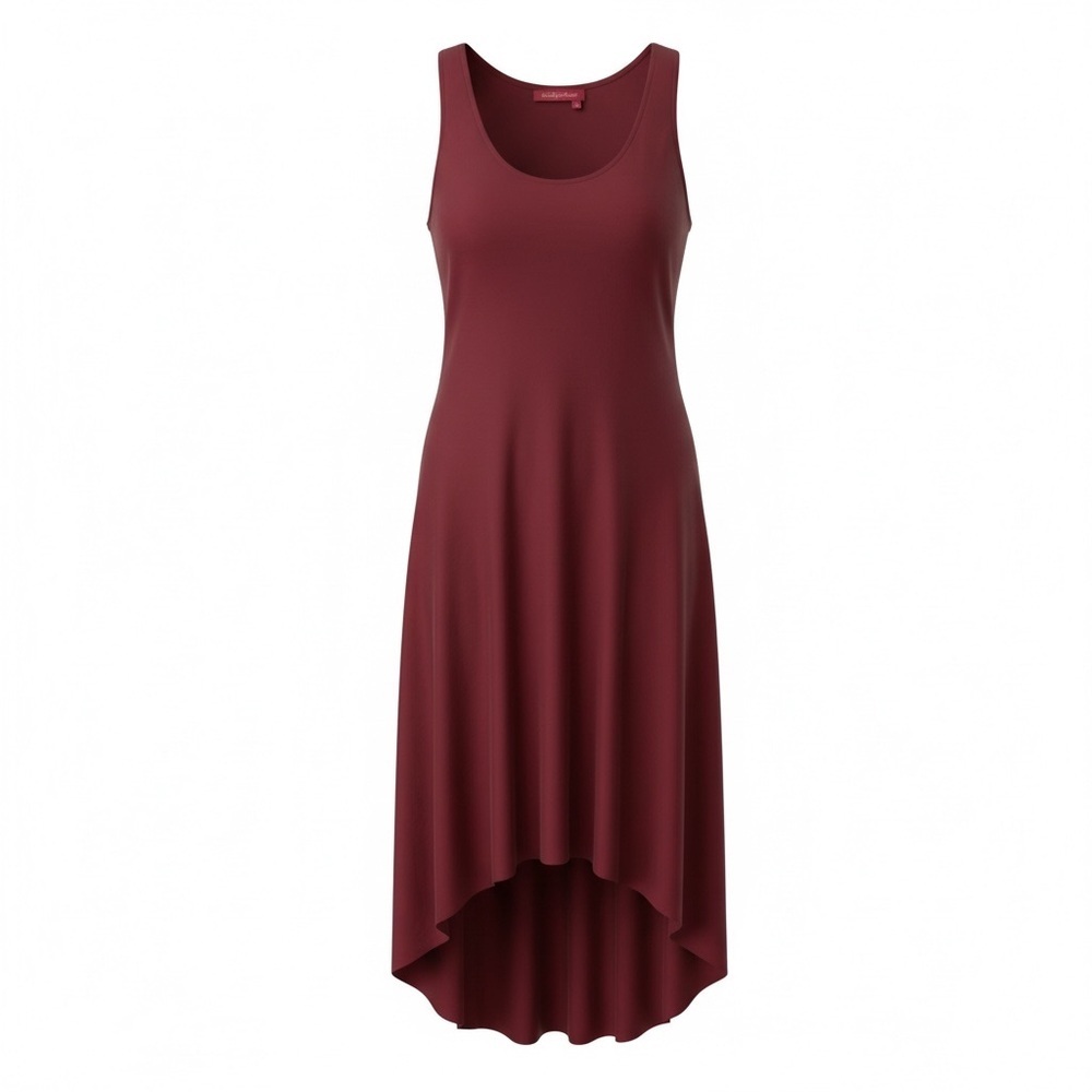 Fresh Produce maroon high/low maxi dress, small/medium